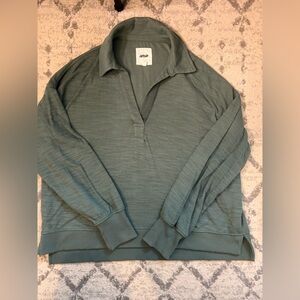 Aerie Olive Knit Top